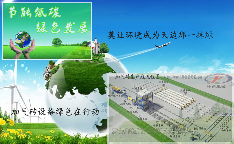 加氣磚設(shè)備綠色在行動